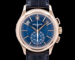 Chronograph Annual 5905R Calendar Rose Gold / Blue Dial