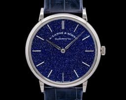 Saxonia Thin Manual Wind Blue Gold-Flux Dial 