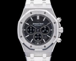 Royal Oak Chronograph Black Dial SS 41MM