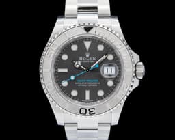 Yacht Master SS Gray Dial / Platinum Bezel