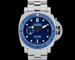 Luminor Submersible SS Blu Notte Blue Dial