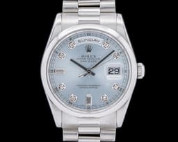 President 118206 Platinum Glacier Diamond Dial