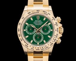 Daytona 116508 18k Yellow Gold / Green Dial 2022