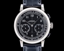 1815 Chronograph 18K White Gold Black Dial 414.028 UNWORN