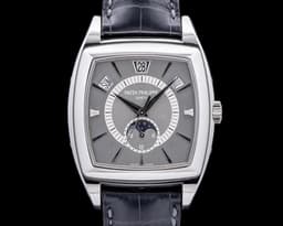 Gondolo Calendario 5135 Grey Dial Platinum