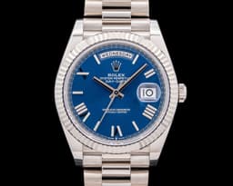 Day Date 228239 President 18K White Gold Blue Dial 40MM