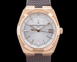 Overseas 4500v Automatic 41mm Silver Dial Rose Gold