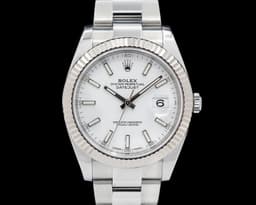 Datejust 41 Silver Stick Dial SS