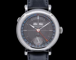 Galet Annual Calendar Montre Ecole SS Grey Dial