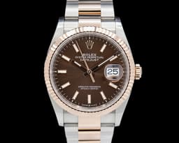 Datejust SS / Everose Gold Chocolate Dial 2024