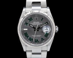 Datejust Rhodium "Wimbledon" Dial Oyster 2024