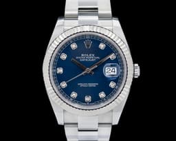 Datejust 41 Blue Diamond Dial 2020