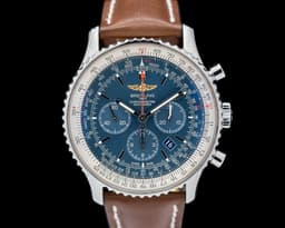 Navitimer 01 B01 Chronograph Blue Dial SS