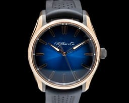 Pioneer Centre Seconds Rose Gold Blue Fume Dial