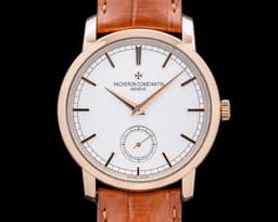 Traditionnelle manual-winding 18K pink gold