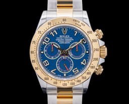 Daytona Blue Arabic "Racing" Dial 18K Yellow Gold / SS