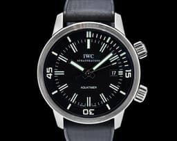 Aquatimer Automatic SS Black Dial / Rubber Strap