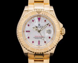 Yacht Master Yacht Master 16628 MOP Ruby Dial 18K Yellow Gold