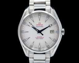 Aqua Terra Co-Axial 150M White Dial SS / SS