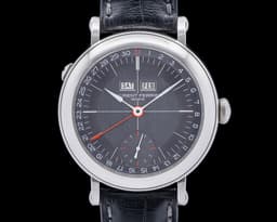 Annual Calendar Montre Ecole SS Grey Dial