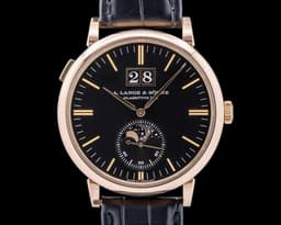 Saxonia Moon Phase Automatik 18K Rose Gold / Black Dial