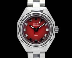 DEFY REVIVAL A3691 Red Dial SS / Bracelet