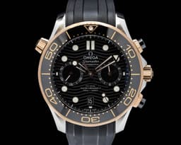 Seamaster Diver 300M Chronograph Black SS / 18k Sedna Gold