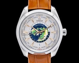 Aqua Terra Co-Axial Master Chronometer GMT Worldtimer PLATINUM