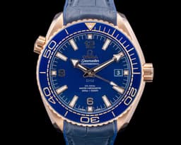 Seamaster Planet Ocean Co-Axial Rose Gold Blue Dial 2023