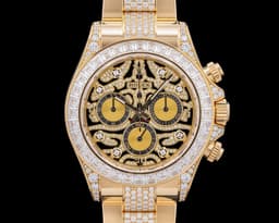 Daytona 116598TBR "Eye of the Tiger" Yellow Gold PAVE