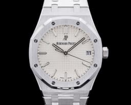 Royal Oak 15500ST White Dial SS