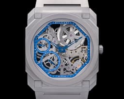 Octo Finissimo Skeleton Blue LIMITED