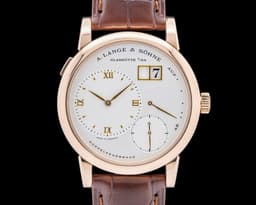 Lange 1 101.032 18K Rose Gold Silver Dial Early "Sans Serif"