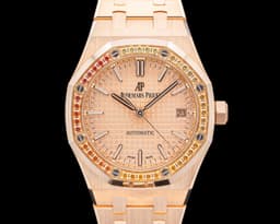 Royal Oak 15451OR 37MM 18K Rose Gold Sapphire Bezel