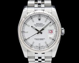 Datejust SS / White Stick Dial Jubilee