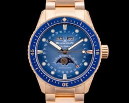 Bathyscaphe Quantième Complet Phases de Lune 18K Red Gold / Bracelet