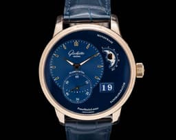 PanoMatic Lunar 18K Rose Gold Blue Dial