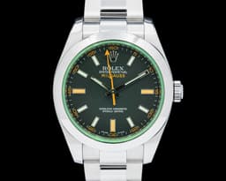 Milgauss 116400GV Black Dial Green Crystal