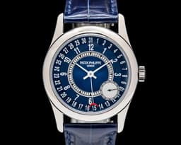 Calatrava 6000G 18K White Gold Blue Dial