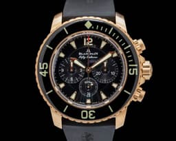 Fifty Fathoms Flyback Chronograph Black Dial 18K RG 2024