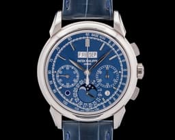 Perpetual Calendar Chronograph 5270G Blue Dial "CHIN" RARE 18K WG