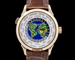 World Time 5231J Enamel Dial 18K Yellow Gold UNWORN