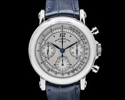 Chronograph 7000 CC 18K White Gold Silver Dial