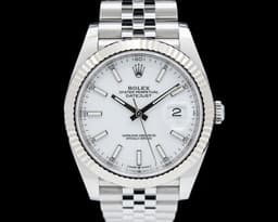 Datejust 41 126334 Jubilee White Stick Dial 2024