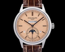 In Line Perpetual Calendar 5236P Platinum Salmon Dial 2025