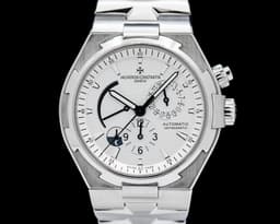 Overseas Dual Time SS Silver Dial