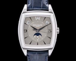 Gondolo Calendario 5135G 18K White Gold Gray Dial