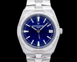 Overseas 4500v Automatic Blue Dial SS