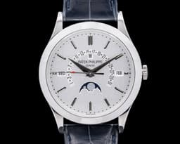 Retrograde 5496P Perpetual Calendar Platinum Silver Dial