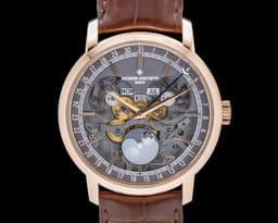 Traditionnelle Complete Calendar Skeleton 18K Rose Gold